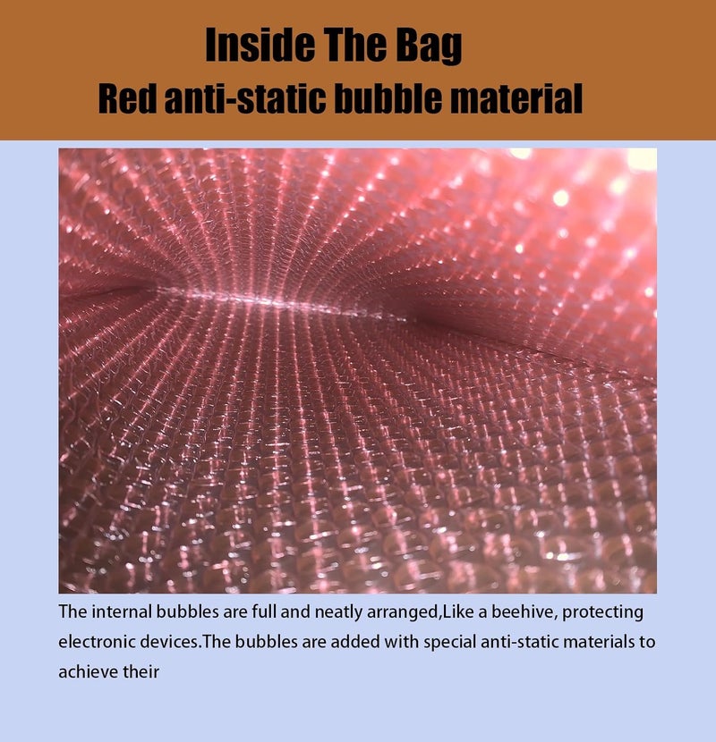 Seadasyoon Anti Static Bubble Bags,10pcs 8x12in Anti-static Reusable Electronic Component bags,with Anti-static Sticker Double Wall Bubble Bags for Packaging or Moving - Image 5